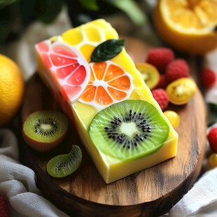 多彩水果造型手工皂
