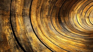 金属隧道内壁的独特纹理