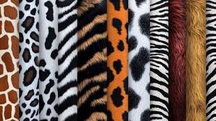 多样动物纹理图案展示