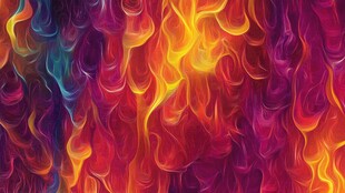 绚丽多彩火焰纹理背景图