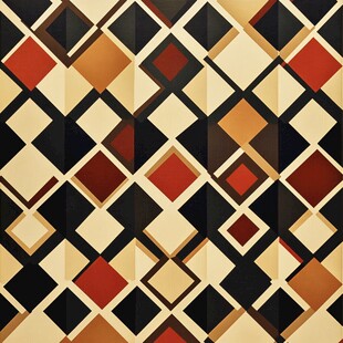 几何菱形拼接抽象图案