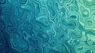 蓝绿渐变流体纹理背景图