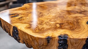 天然纹理实木大板桌