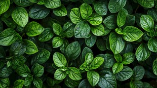 清新绿叶背景纹理图案