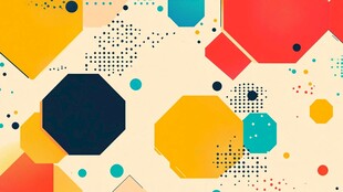 多彩几何图案背景设计