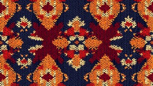 民族风针织图案纹理