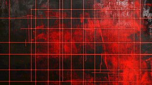 红色网格抽象艺术背景