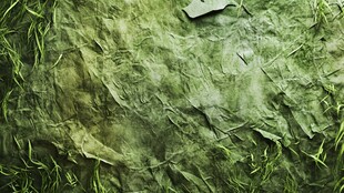 皱巴巴的绿色草皮纹理