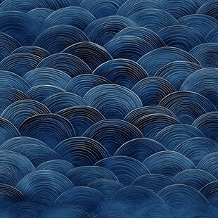 蓝色波纹图案纹理背景