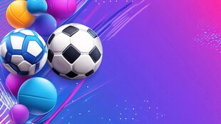 多彩球类动感背景画面