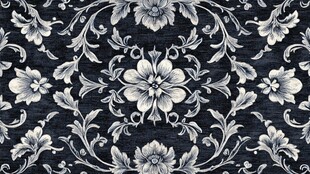 复古花纹布料图案设计