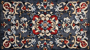 复古精美花纹地毯图案