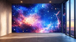 梦幻星空室内墙面装饰