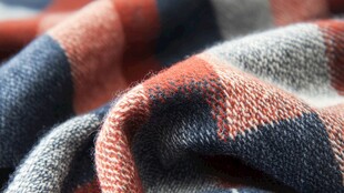 多彩格子针织布料纹理