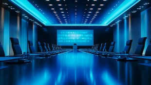 科技感十足的现代会议室