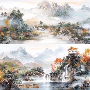 水墨山水间的诗意风光