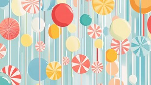 缤纷糖果背景图