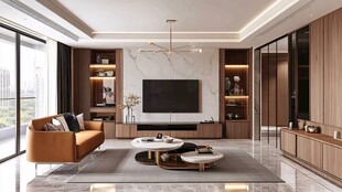 现代简约风大气客厅设计