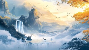 山水间的诗意仙境