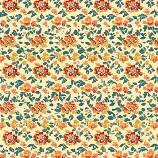 复古花卉图案背景纹理