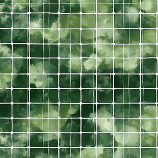 绿色网格水彩纹理背景图