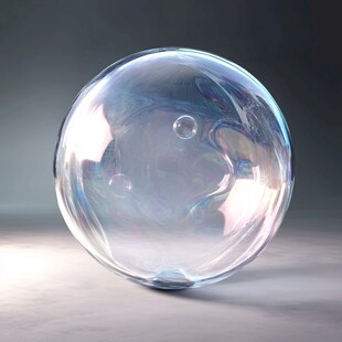晶莹剔透的梦幻大泡泡