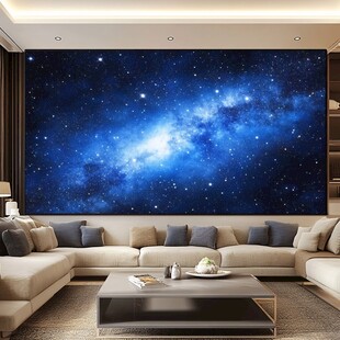 梦幻星空客厅背景墙装饰