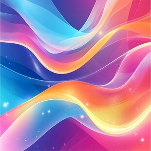 绚丽动感流体渐变背景图