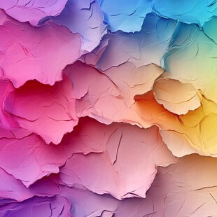 五彩褶皱纹理抽象艺术图