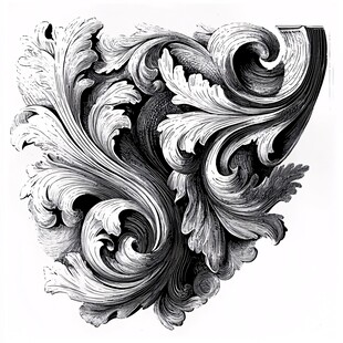 复古巴洛克风格装饰纹样
