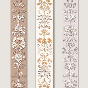 欧式精美浮雕花纹装饰条