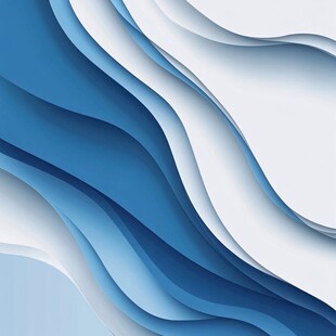蓝白渐变波浪纹理背景图