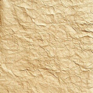 皱巴巴的米黄色纸张纹理