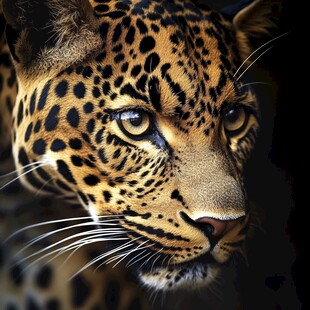 猎豹特写 野性目光尽显威严