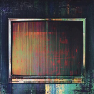 复古故障电视机画面