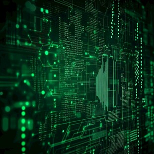 科技感十足的数字电路背景