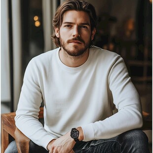 帅气男士休闲姿态写真