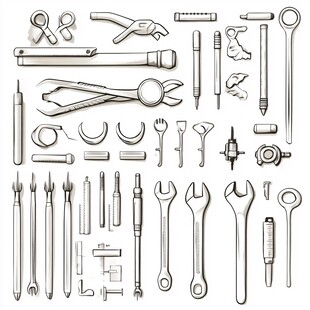多样维修工具集合展示