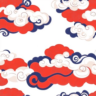 中式云纹图案设计元素