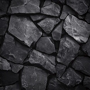 黑色碎岩石纹理背景图
