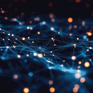 科技感网络连接抽象画面