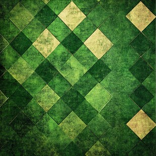 绿色菱形复古纹理背景图