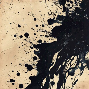 墨渍泼洒复古艺术纹理