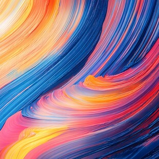 绚丽多彩的抽象流动色彩