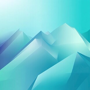 梦幻几何山脉渐变背景图