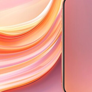 梦幻渐变手机外观特写