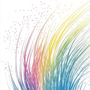 绚丽多彩线条动感背景图