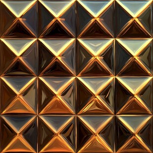 金属质感几何菱形拼接图案