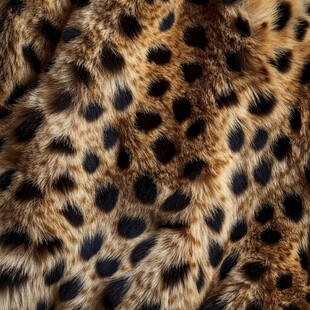 豹纹毛皮纹理特写
