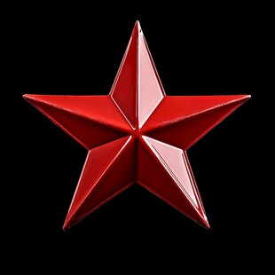 红色立体五角星